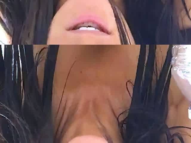 Brunette big boobs takes it also anal