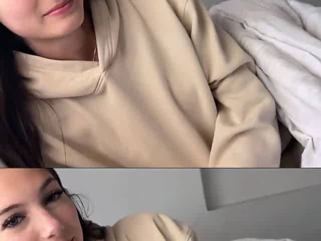 Petite stepsister shares secret stepbro creampie sensual care