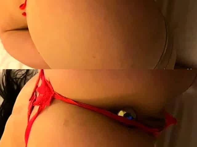 Sweet ass ho solo toying