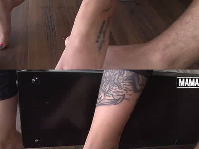 Thick Tattooed Latin babe Gets Oiled Up and Drilled Hard in Doggy