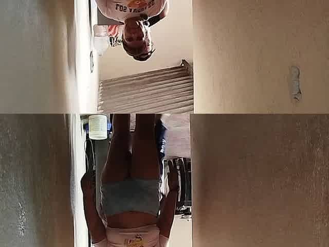 Unfaithful Wife! She Seduces Her Neighbor with Her Ass so He Ends up Fucking Her and Leaving Her Full of Cum While She Is Home a