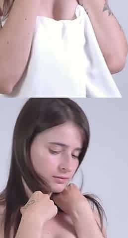 My18teens - Cute Pale Skin Girl Fingering Her Hairy Pussy