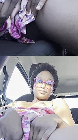 Ava V. Marie Creams in Car @avavmarie20 IG