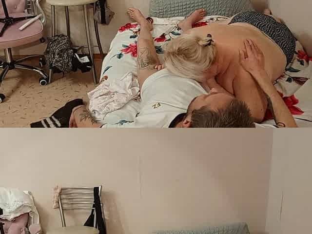 The Neighbor's Morning Started with a Deep Blowjob and Cum Swallowing