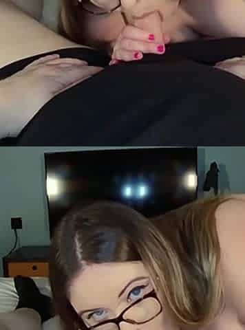 SSBBW Blows Me in a Hotel Room - Cum Hungry Slut