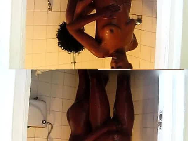 Natural Ebony Roommates Eat Juicy Pussy