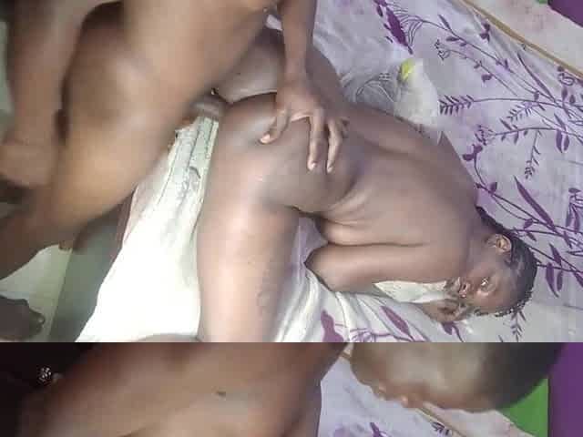 Ebony butt slut bang the large horror rod man