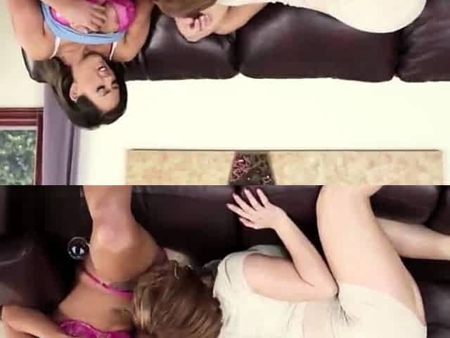 blowjob Pussylicking MILF has trio with stepdaughter