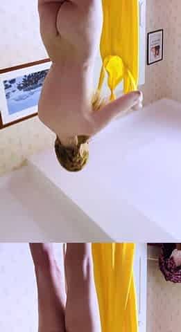 Amateur striptease and Solo masturbation