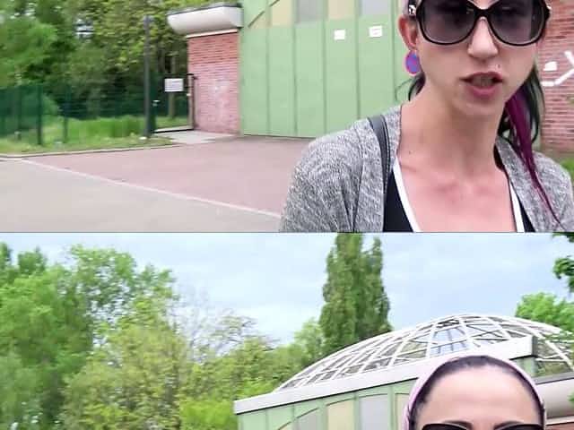 ANOREXIC GERMAN MILF Stella Star Public Fuck Interracial