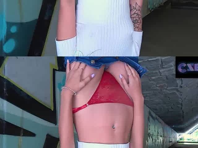Czech XXX - Lovely booty Czech is drilled in public below a bridge
