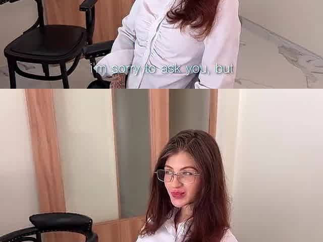 Miss assistant? A fresh assignment for u: to serve the boss's COCK