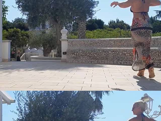 Mature Blonde Wife Dancing and Having Sex Outdoors