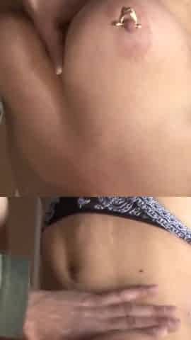 Pussy piercing MILF fucked