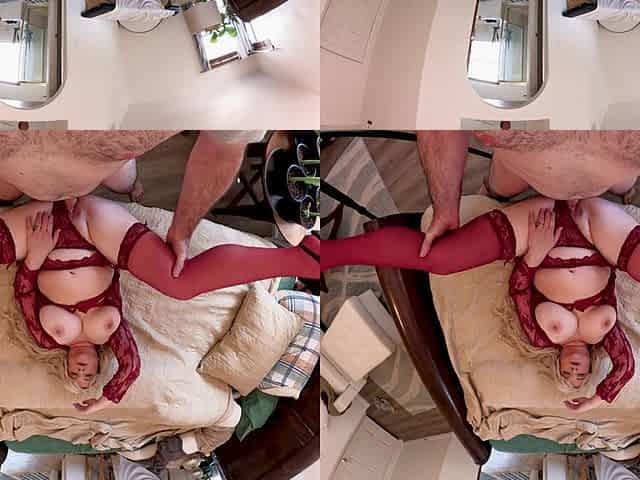 Stepmom in Lingerie Fucked by Stepson