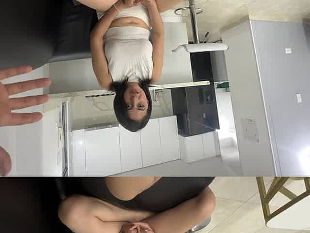 I Penetrate My Little Big Ass Stepdaughter's Tight Ass for the First Time. It Ends in a Rich Orgasm and a Strong Cumshot