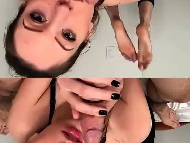 Amateur Making Him Cum Three Times Nonstop HJBJ Until Hes