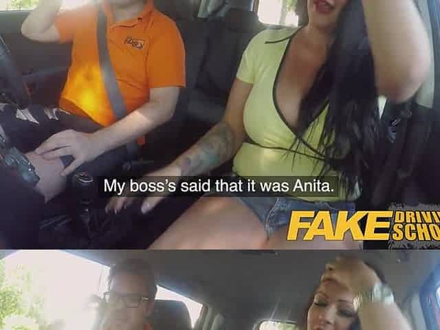 Fake Driving School Large boobed Hungarian creampied
