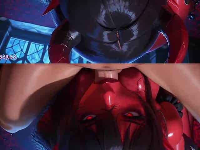 Demon Beauty Screwed And Facialized ~ AI-Generated