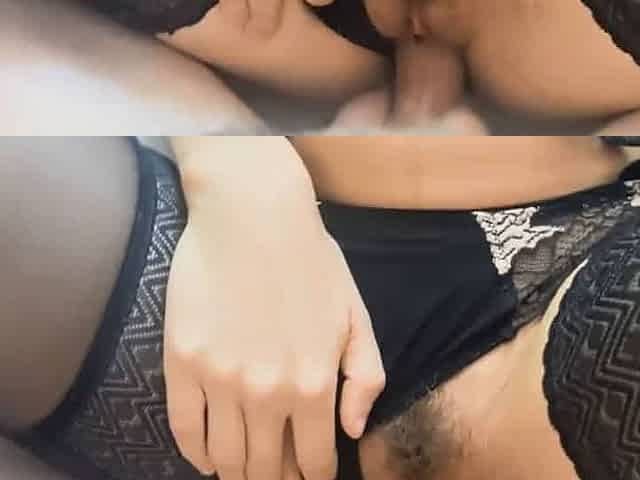 petite ingenue en lingerie se fait prendre