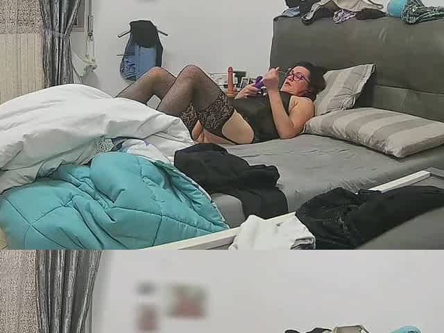 Wife Spied on While Masturbating Alone