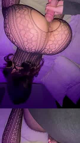 Lalin girl teen butt looks excellent on fishnets