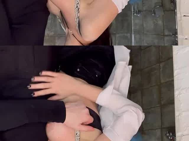 Slim milf got fucked by a hotel guest and loved it