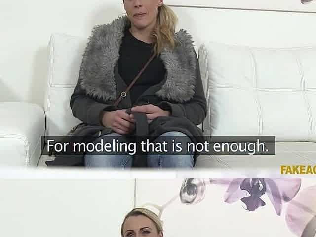 Cougar has a fantasy of being a housewife model - Fake Agent