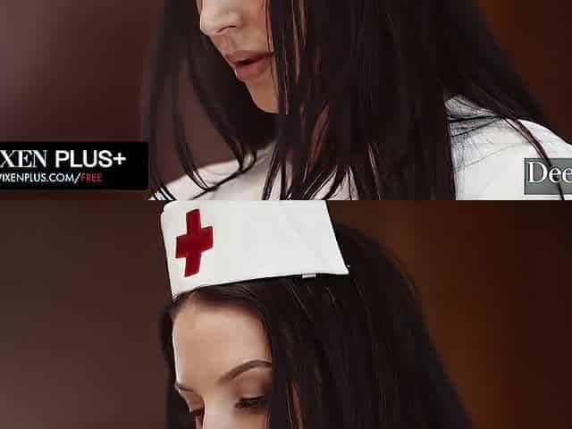 Deeper. Hot Nurse Angela White Takes Care of Patient Manuel