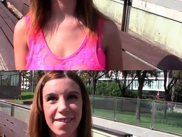 European amateur redhead masturbates on webcam