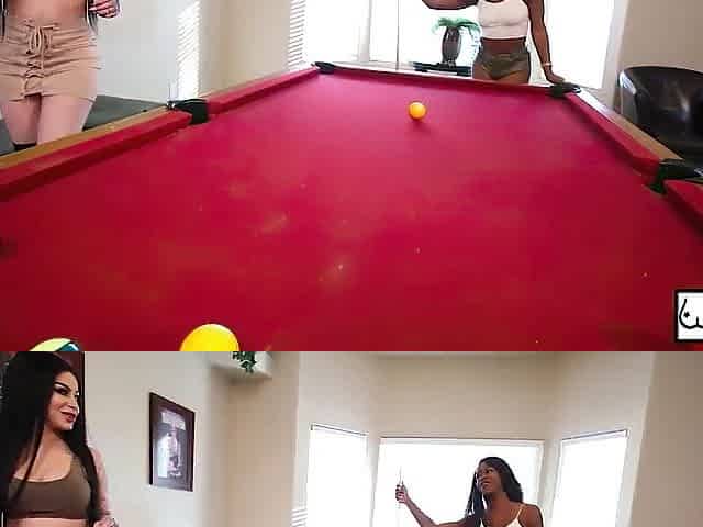 Harmonie Marquis & Kris Riot Have a fun Pool & Every Other's Excitement!