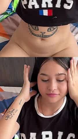 My Shy Stepsister Catches Me Masturbating in Her Underwear and I Fuck Her Hard.
