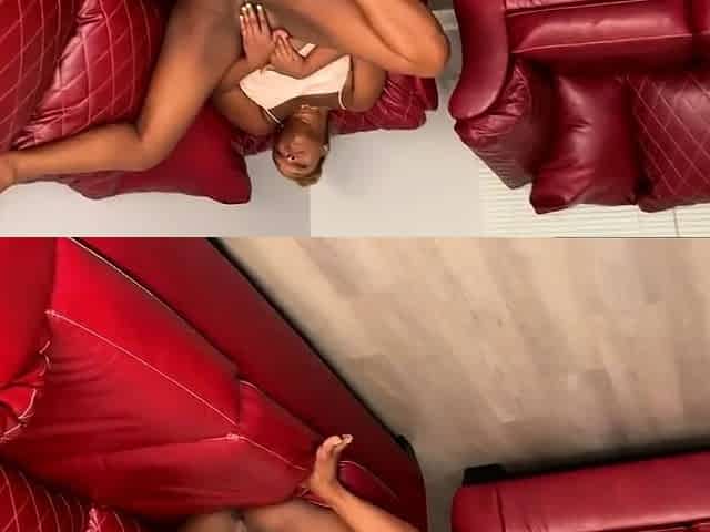 Black Babe Squirts for Daddy After Rough Sex