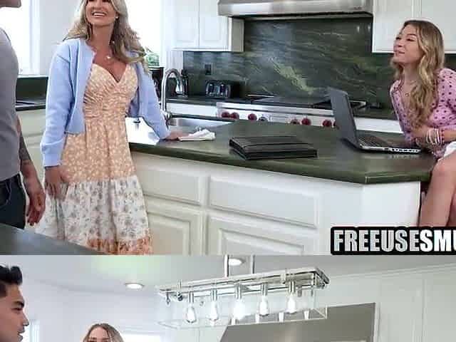 Fortunate Stud Free Using Step Mother & Step Sis