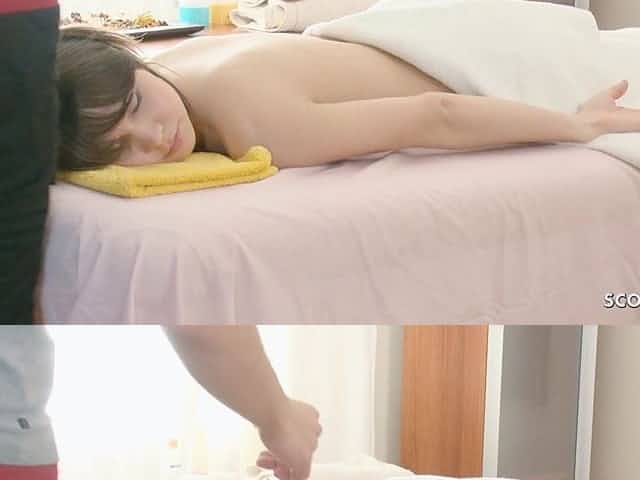 Anorexic Teen Angelina Seduce to Fuck at Massage Parlour