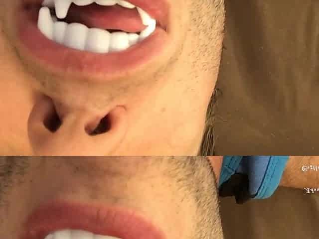 Hawt Vampire Teeth & Tongue Worship