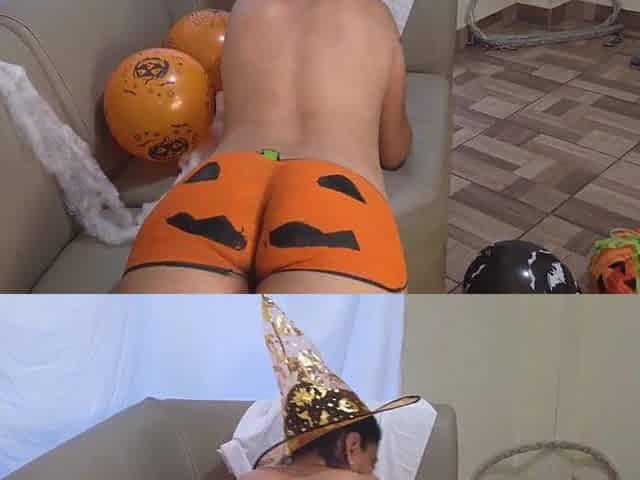 mother I'd like to fuck stepmom desires me to permeate her pumpkin on Halloween