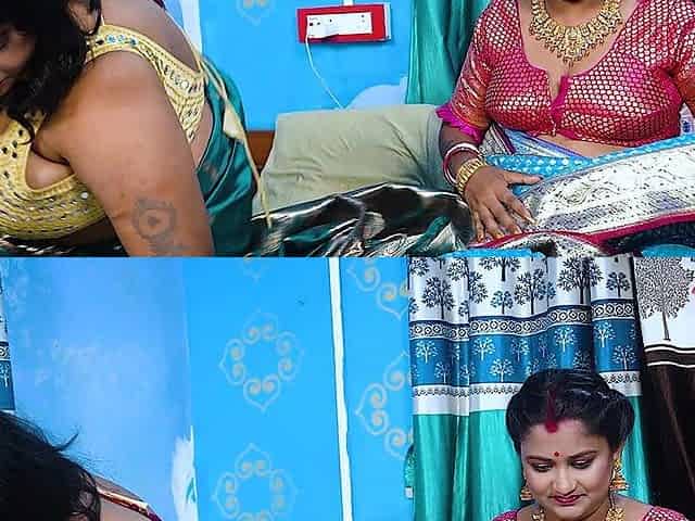 Two Desi Mallu Bhabhi Hardcore Threesome Sex with Home Servant When They Were Alone at Home Full Movie ( Hindi Audio )