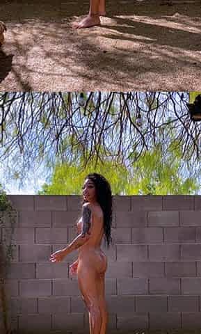 Tattoed Amateur Webcam Girl Hot Dildo Action Masturbation