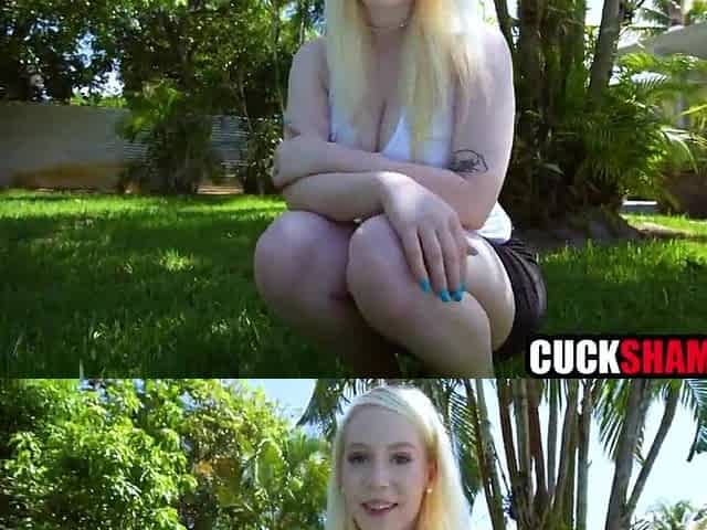 This babe got a BBC surprise from cuck spouse