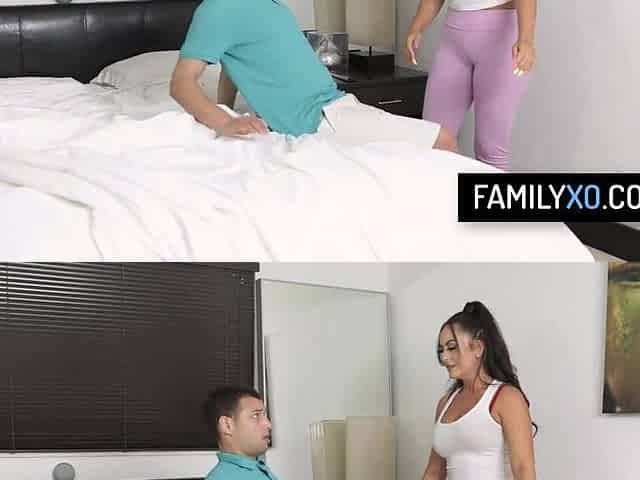 Large breasts latin chick stepsis wishes stepbro's large wang