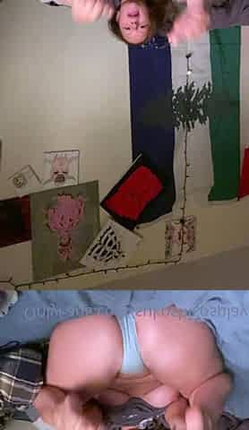 Big boob brunette masturbates on webcam