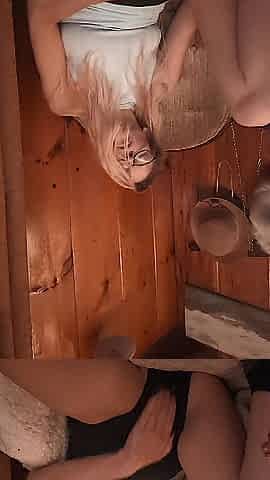 Rubbing Vagina Over Shorts On Chair PT 1