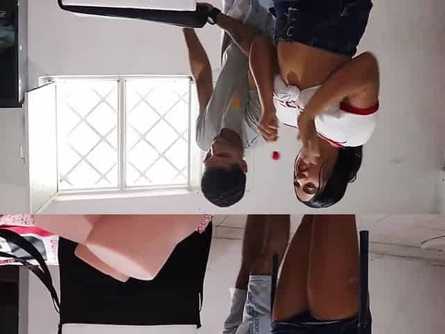 Experience a Colombian roommate's wild toy test with passionate curiosity
