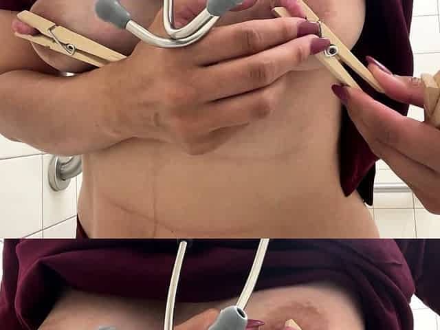 Stacked brunette goes solo toys and masturbation