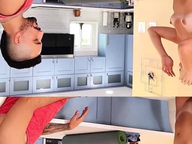 Blonde Becky Gets Ravaged in Kitchen Couch Romp