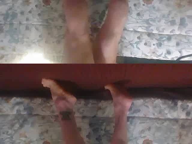 Calve Muscles Flex Lightly Oiled