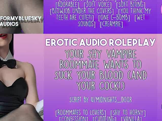 [Audio Roleplay] Vampire Roommate Wishes to Suck Your Jock