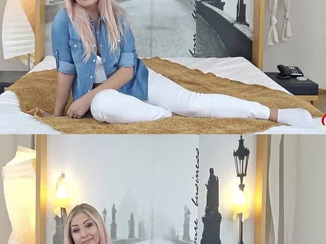 Blonde Girl With Perfect Round Ass And Tits At Casting Fuck - Cayla Lyons