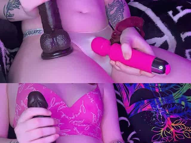 Sissy Vibrates Her Clitty